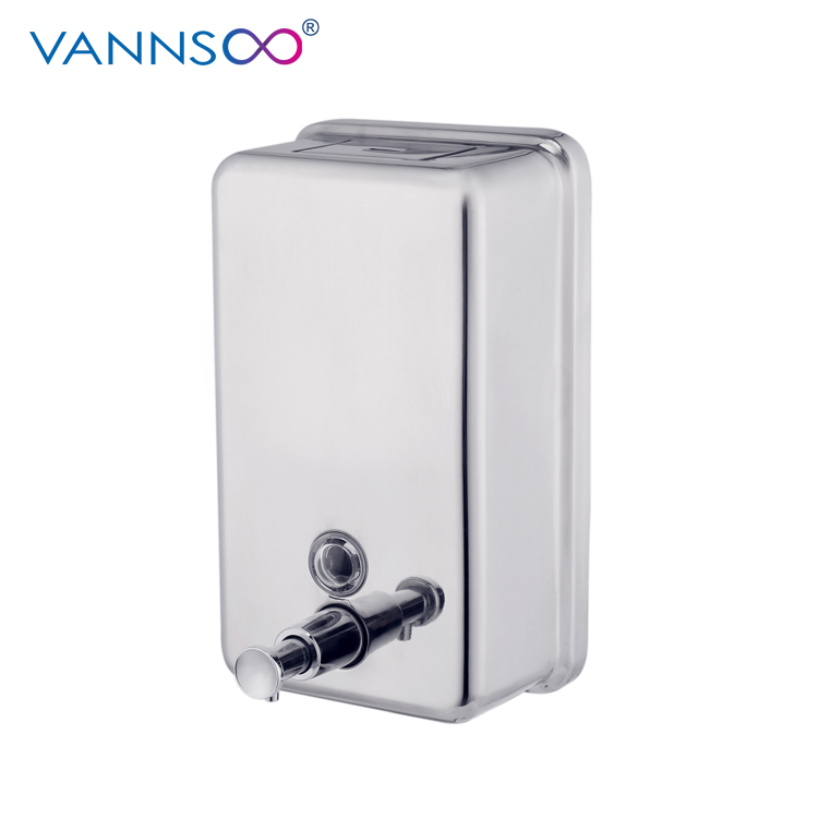 Distributeur de savon mural en acier inoxydable VANNSOO 1300 ml