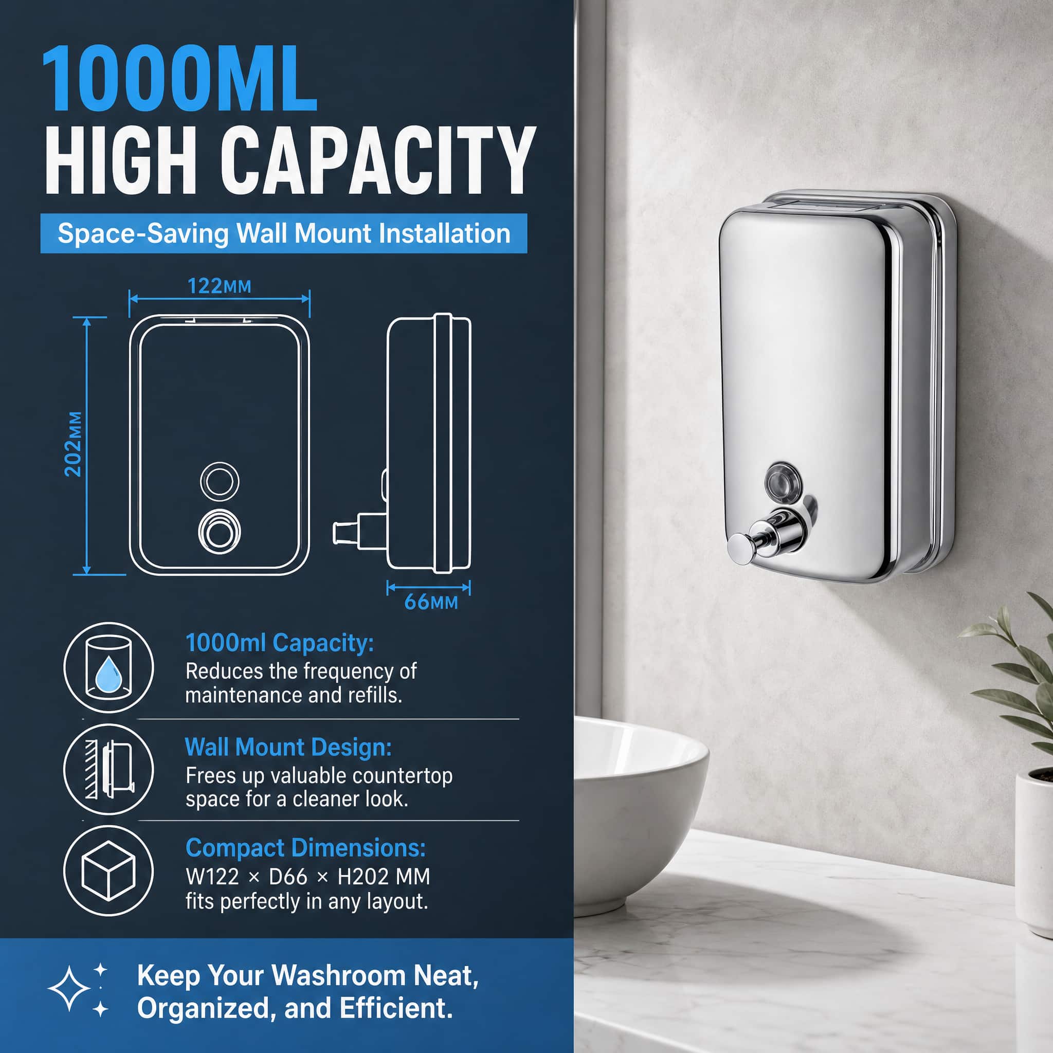 Wall Mounted Soap Dispenser