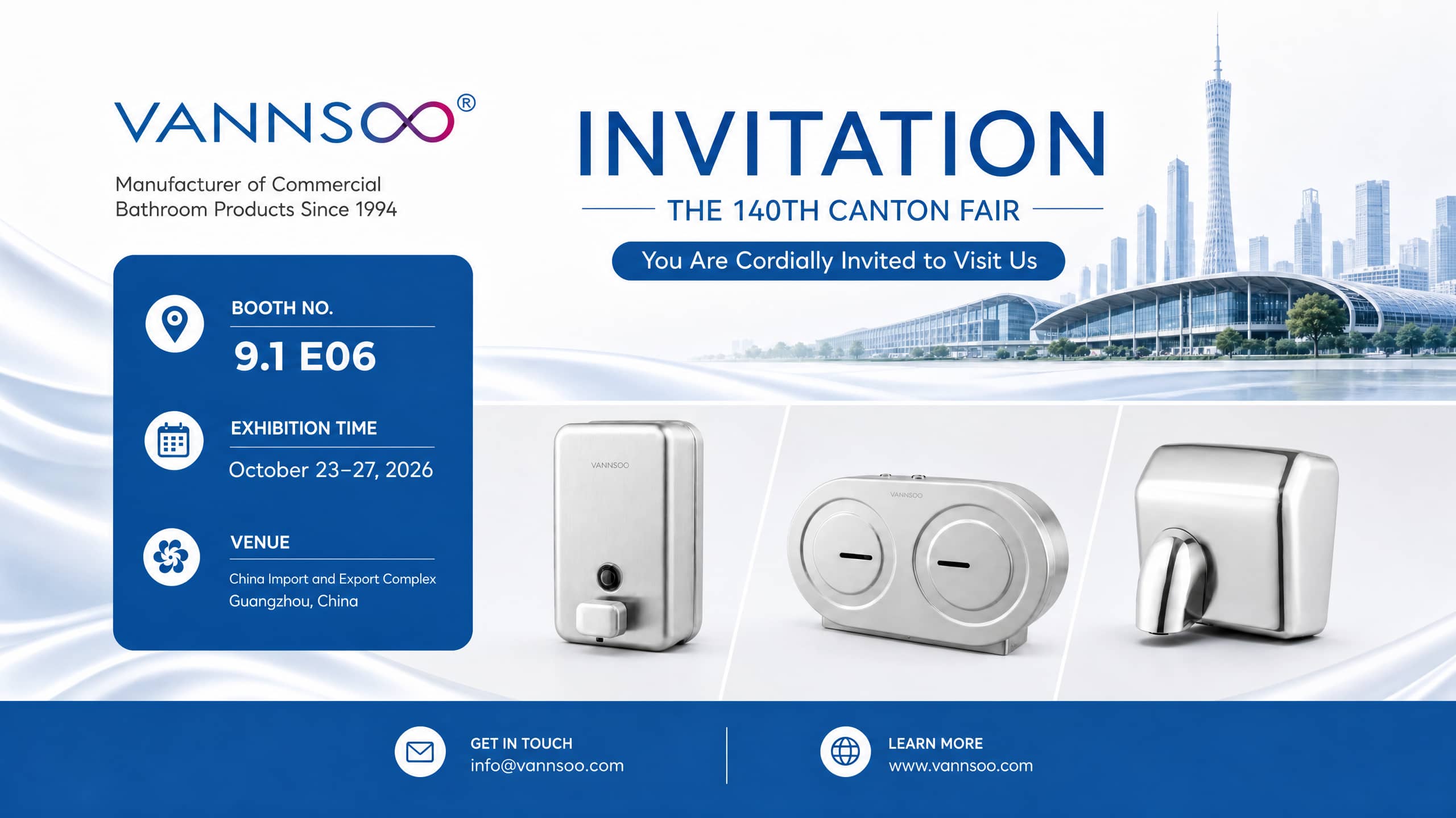 VANNSOO invite les acheteurs internationaux à visiter la 140e Foire de Canton